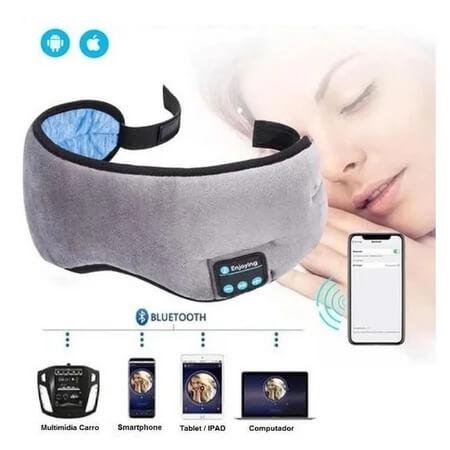 Máscara de Dormir Bluetooth - Conforto Total