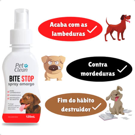 Kit Educador Canino 3 em 1: Pare Mordidas + Xixi Stop + Pipi Certo