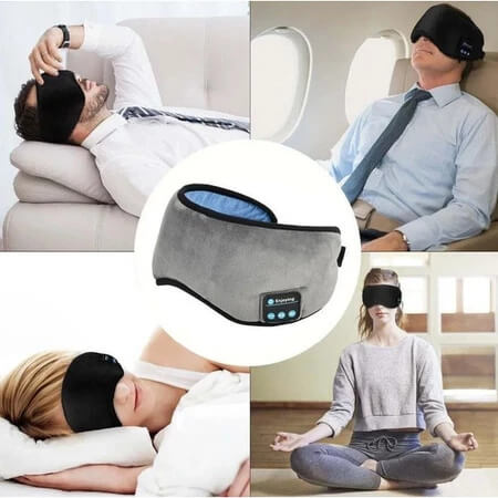 Máscara de Dormir Bluetooth - Conforto Total