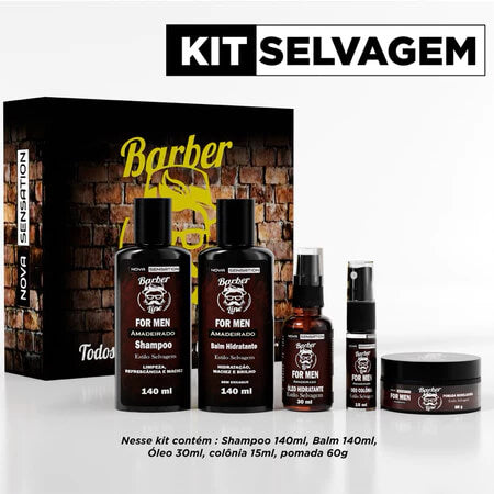 Kit Premium Barba e Cabelo