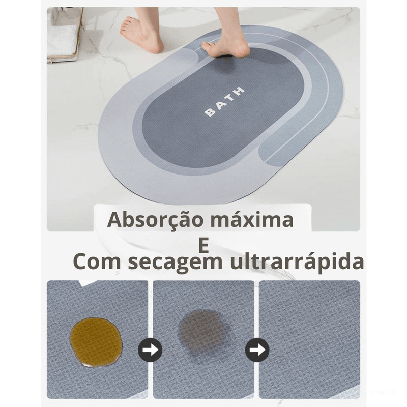 Tapete Antiderrapante Ultra Absorvente