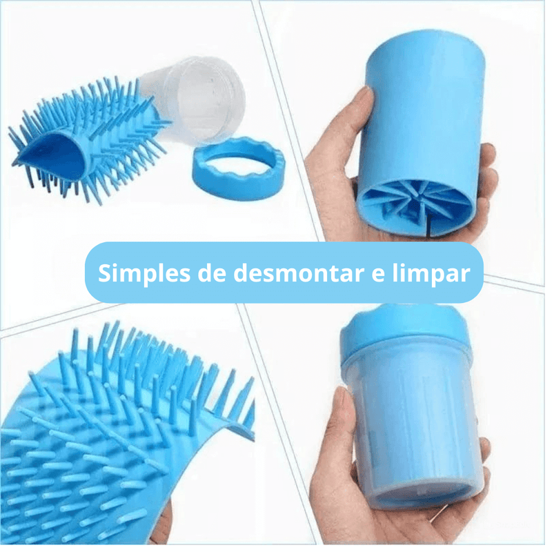 Limpador de Patas Pet – Copo Silicone para Banho