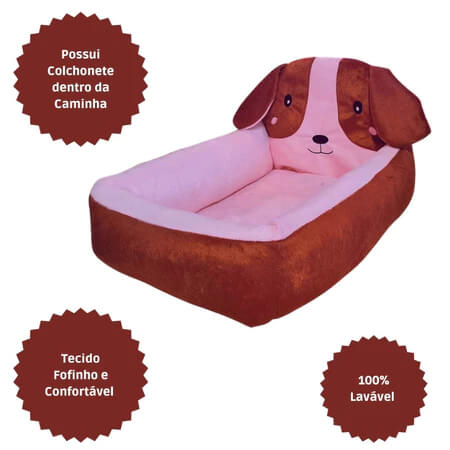 Cama Pet Deluxe – Caminha Premium para Cães e Gatos