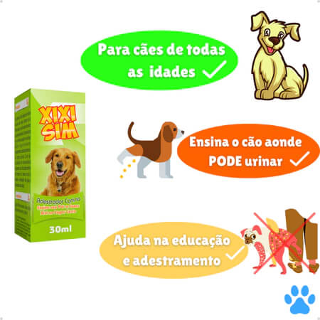 Kit Educador Canino 3 em 1: Pare Mordidas + Xixi Stop + Pipi Certo